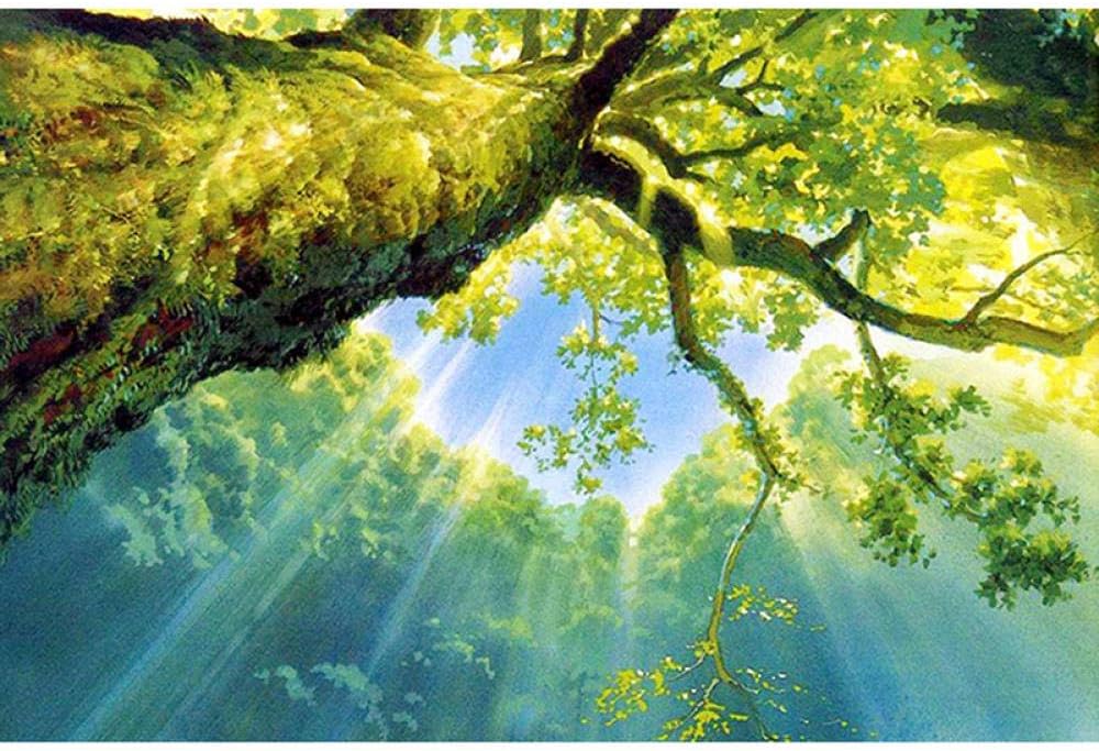 Paint by Numbers for Adults Shuguang in the forest DIY Oil Painting by Numbers Kits Arts Craft for Home Wall Decor-16 W X 20" L (diy wooden frame)