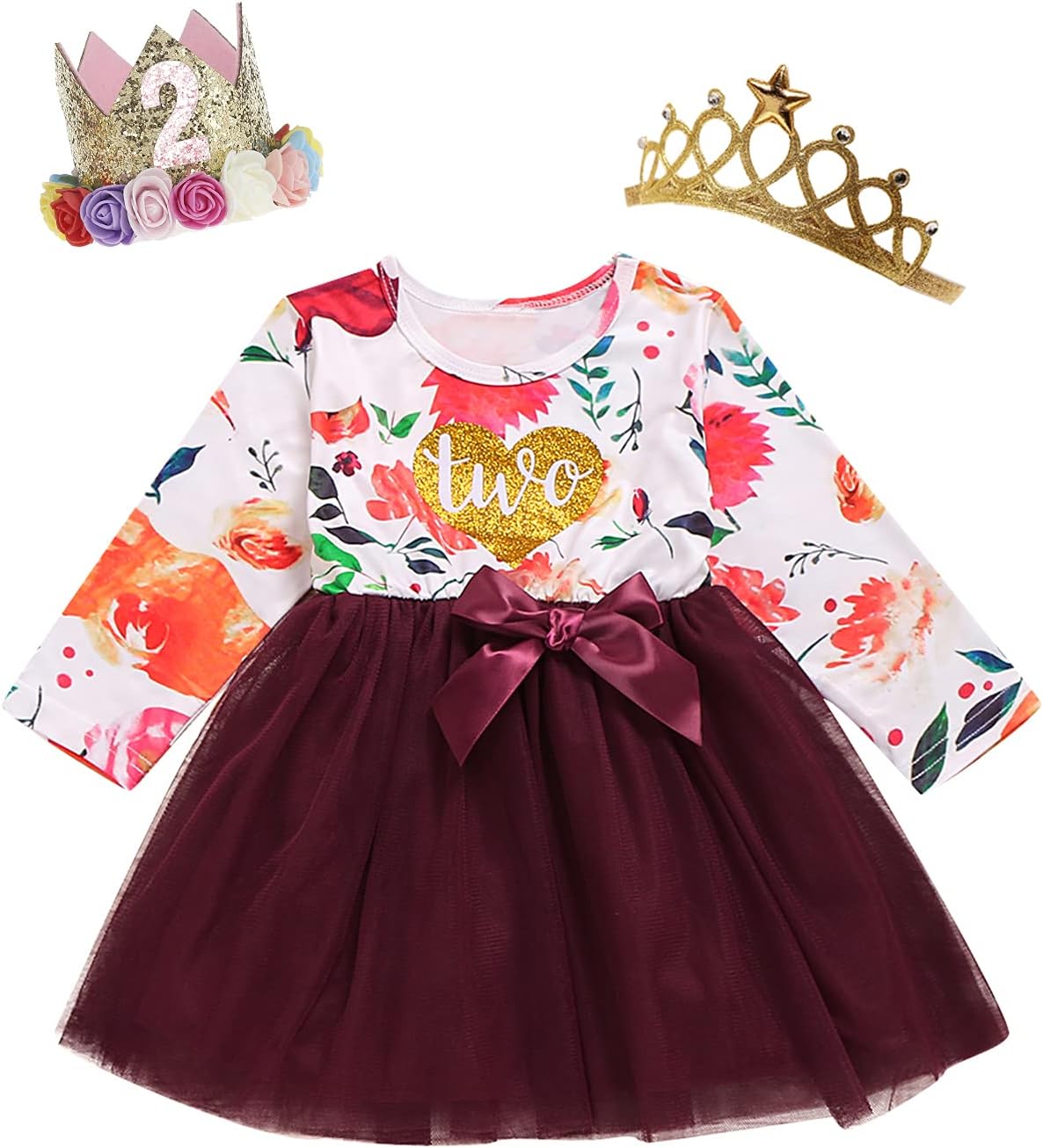 BIRTHDAY SHARK Baby Girl Two Year Old Birthday Outfits Toddler 2nd Birthday Dress Set