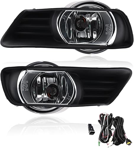 Miniatura 11 de Sinoparcel Conjunto de Faros Delanteros Redondos de 7 Pulgadas con Anillo Halo DRL/Señal de Giro, Faros LED de Haz Sellado H6024 6024, Reemplazo Más