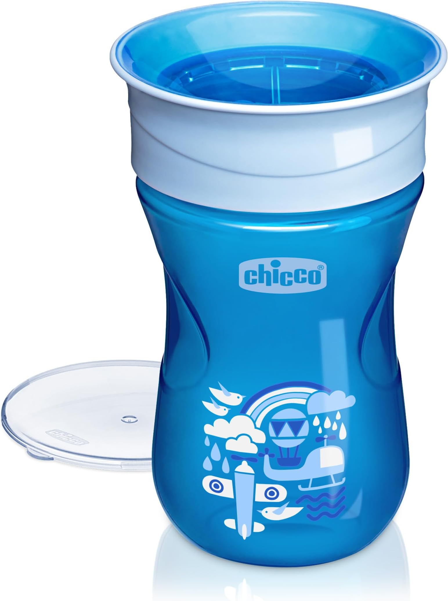 Chicco 360° Spoutless RimTrainer with Removable Transparent Membrane Spill