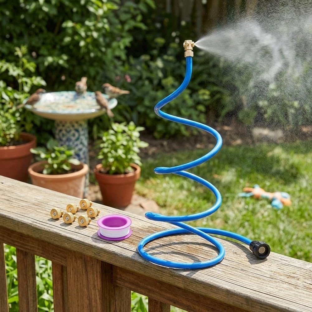 Rociador Agua para Lavado para coches y Patio Rociador Agua para(Blue Threaded Type)
