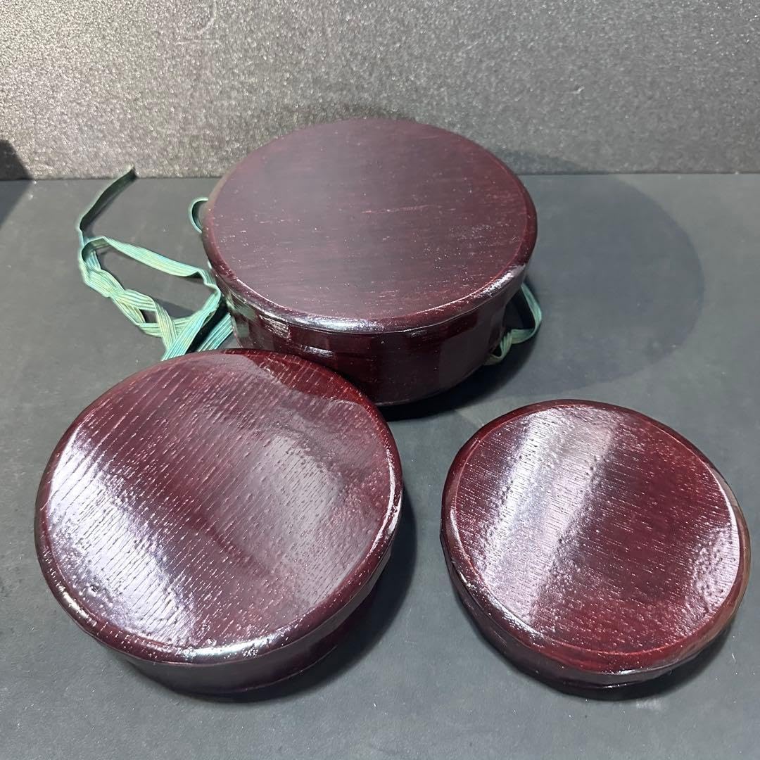 戦前アンティーク重箱 3重 お弁当箱 漆器 高島屋 品