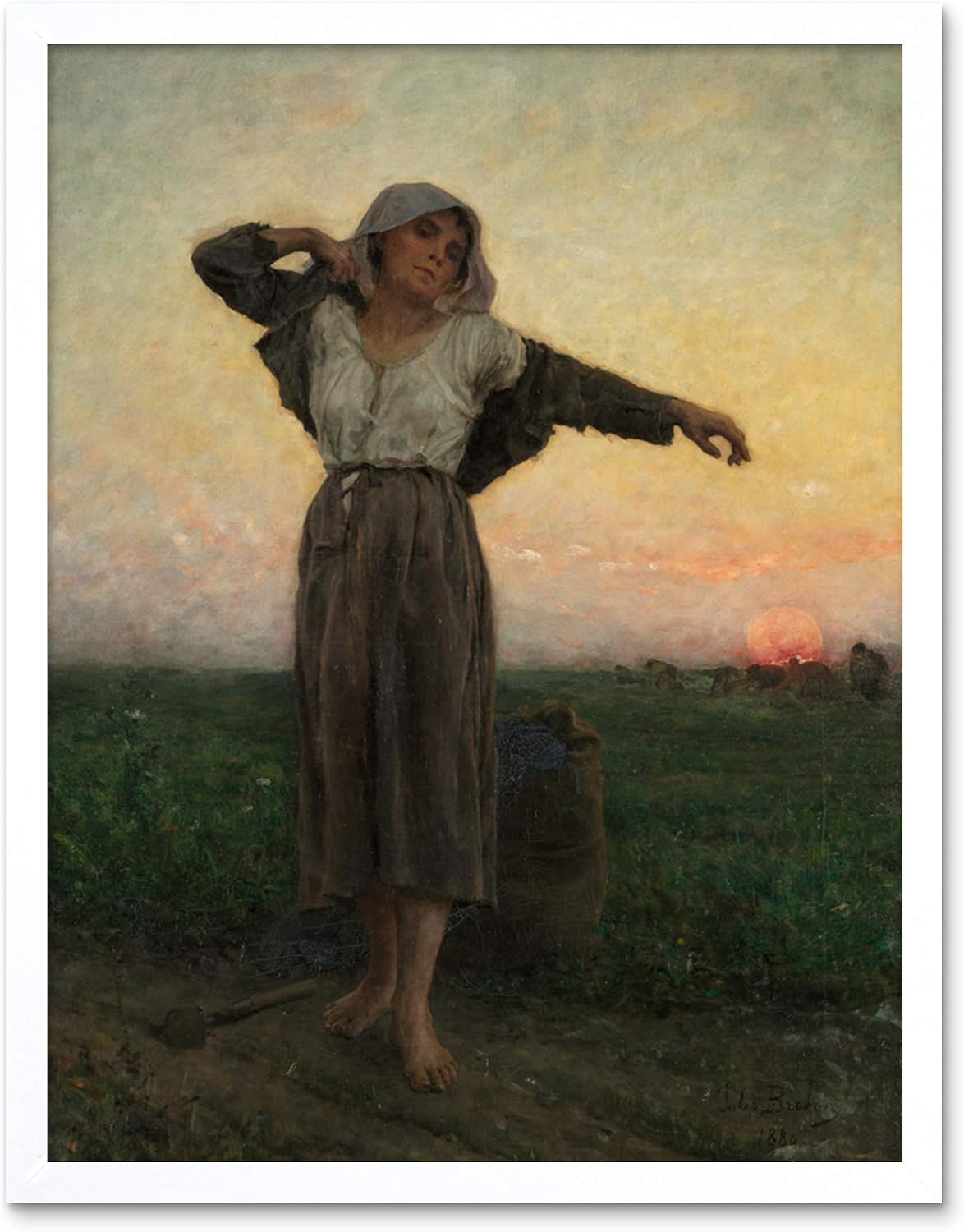Breton Tired Gleaner Unframed Wall Art Print Poster Home Decor Premium