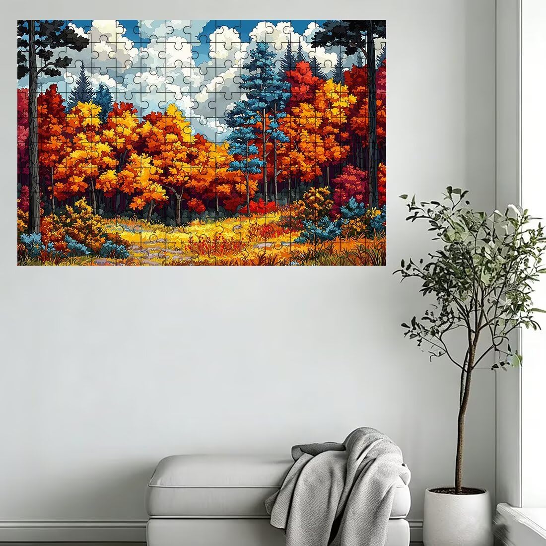Puzzle 3000 elementów dla dorosłych, puzzle 3000 elementów krajobraz, jesienne puzzle dla dorosłych z wykwintnym pudełkiem do pakowania, gry edukacyjne, duże drewniane puzzle, prezent dla kobiet