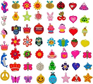 Demarkt 40x Süß Charm Anhänger für Loom Bands Gummibänder Armband Basteln DIY Zufälliger Stil
