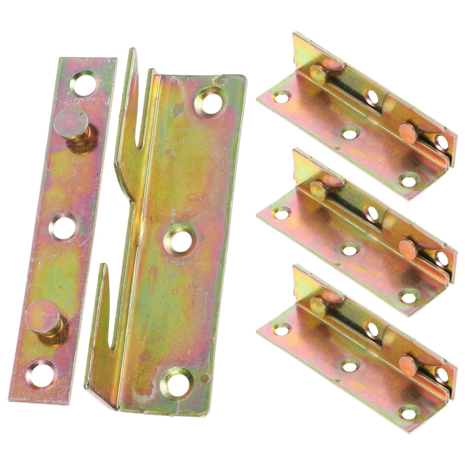 Huwoyg One Color 8Pcs Bed Brackets Sturdy Hinge Frames Plate Buckle Hardware Rail Accessories Thickened For Beds