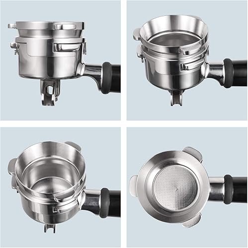 Miniatura 4 de Embudo de dosificación manos libres, embudo dosificador MATOW de 2.126 in con gatillo de amoladora compatible con portafiltros Breville de 2.126 in