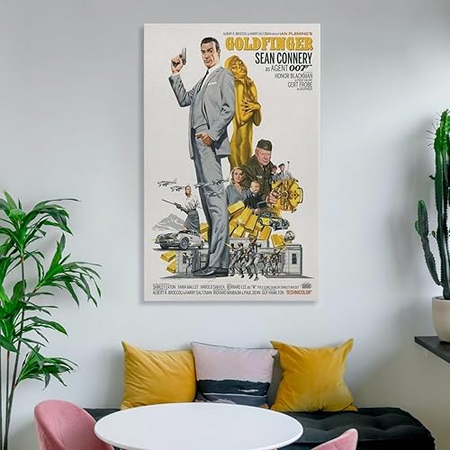 Miniatura 6 de DKKJHAJ Póster de película Goldfinger (1964) - Póster de pared para decoración y estética de habitación, 12 x 18 pulgadas (11.8 x 17.7 in)