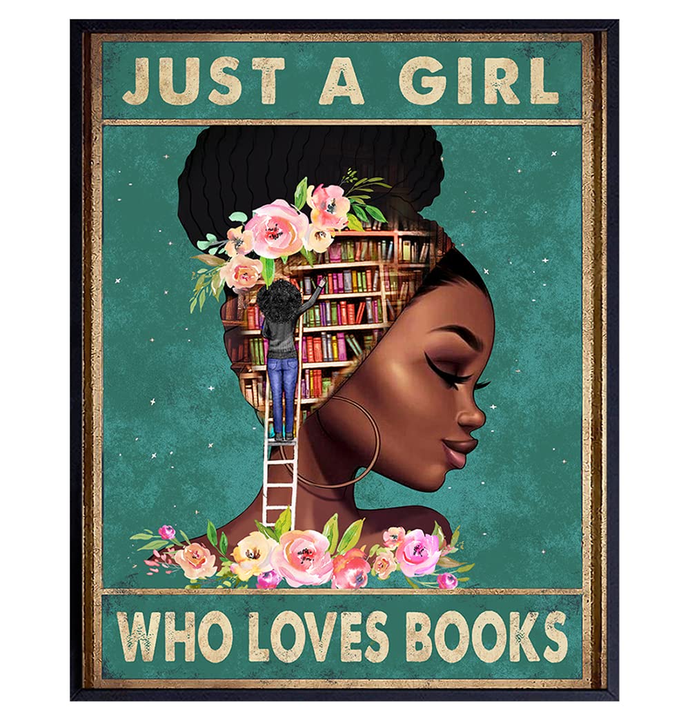 African American Wall Art & Decor - African American Girl, African American Women, Black Women - Positive Black Wall Art - Woman Poster - Just a Girl