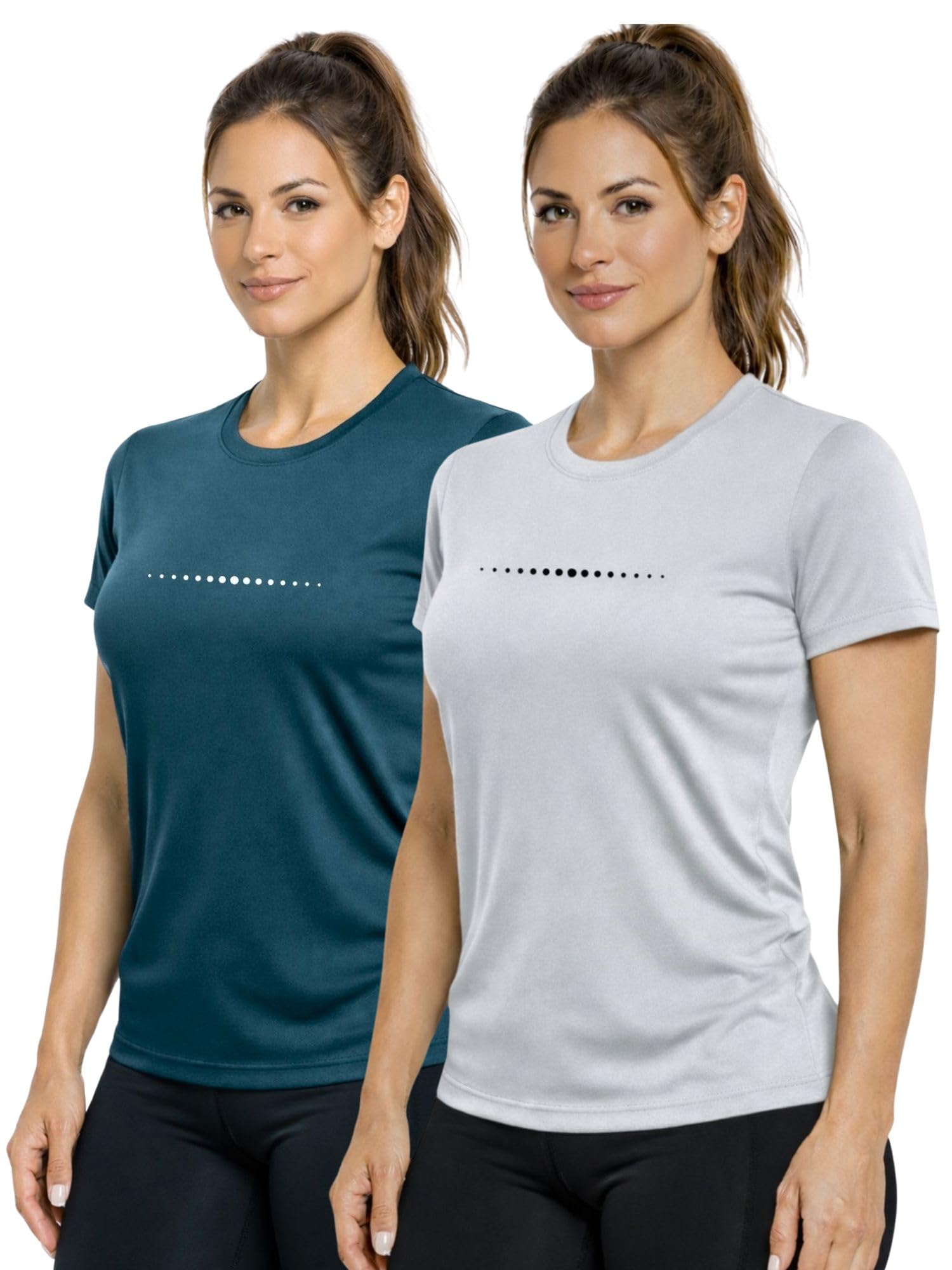3Colors Women’s Activewear T-Shirt | Quick Dry Gym & Workout Top | Lightweight Stretch Sports Tee for Running, Yoga & Training-Smash IT-image-7