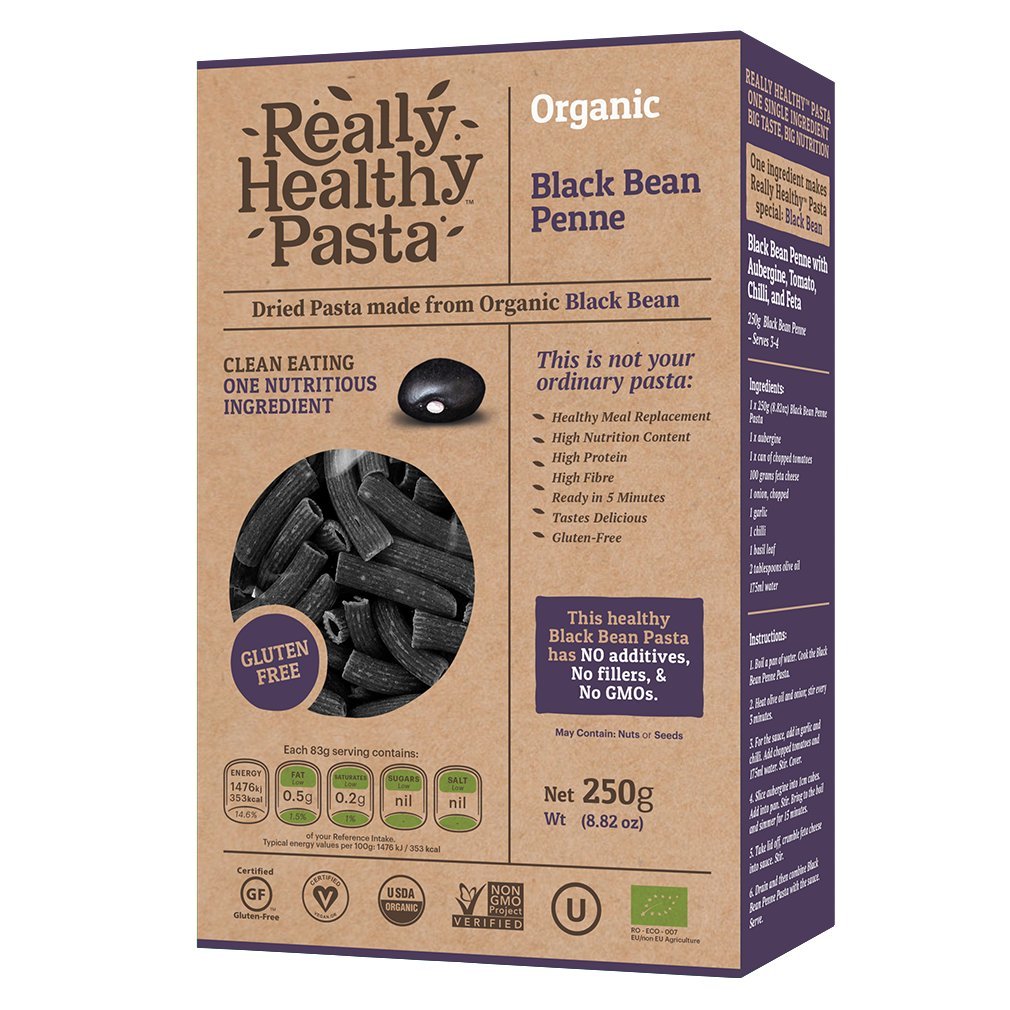 Really Healthy Pasta Organic Black Bean Penne 250g