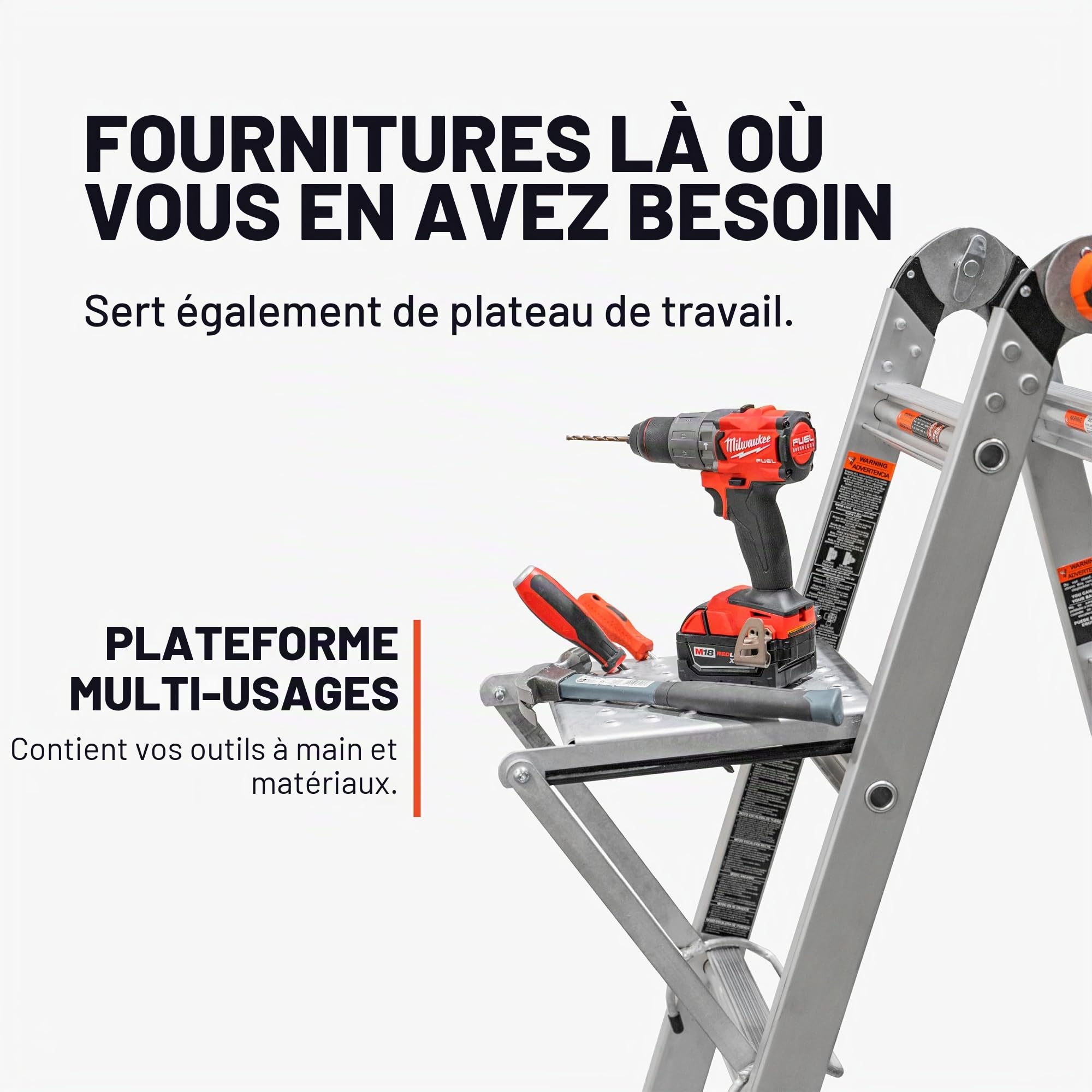 Little Giant Ladder Systems 10104 EMW1269521 Accessoires d'échelle, Gris, 1