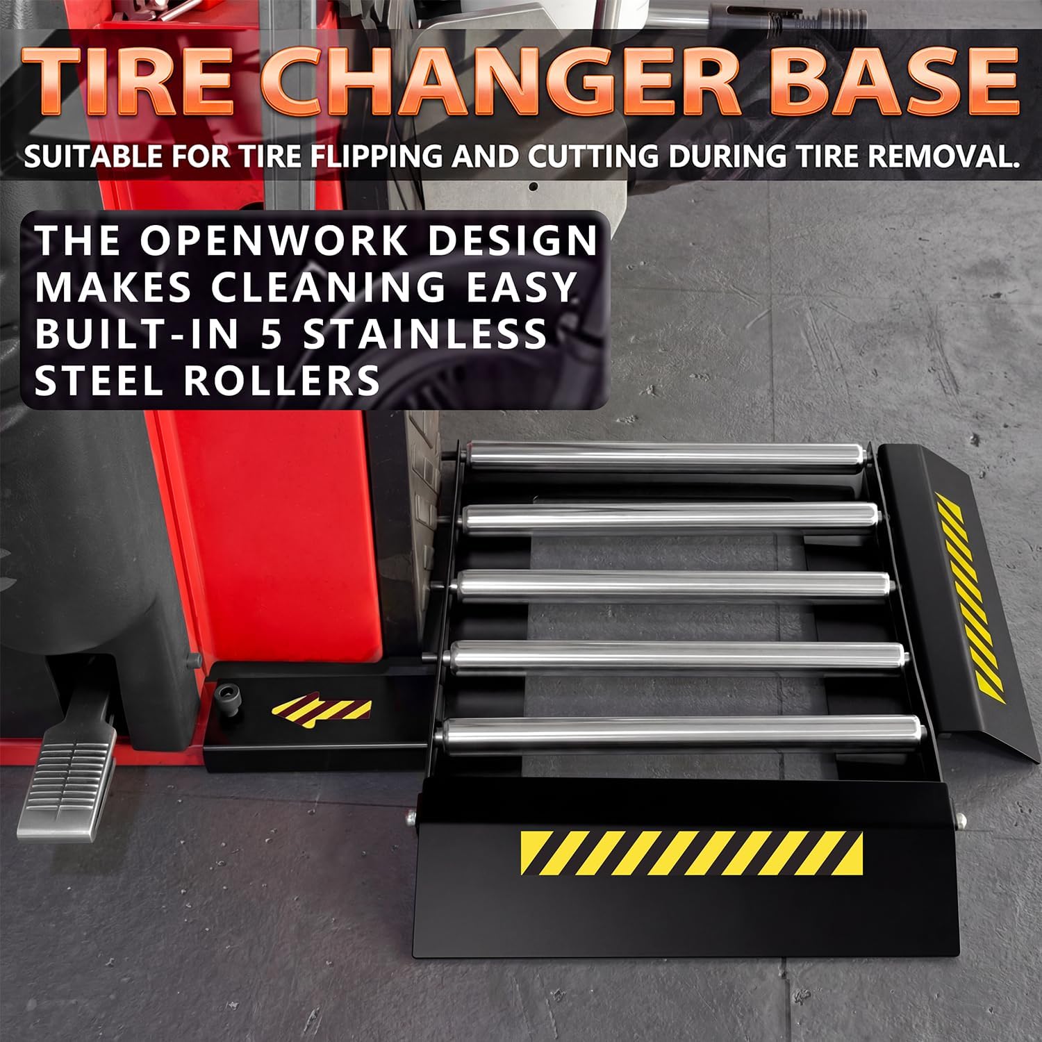 Tire Changer Base for Tire Changing Machine, Changing and Shoveling Support, Rolling Plate, Stand Board, Auxiliary Accessories