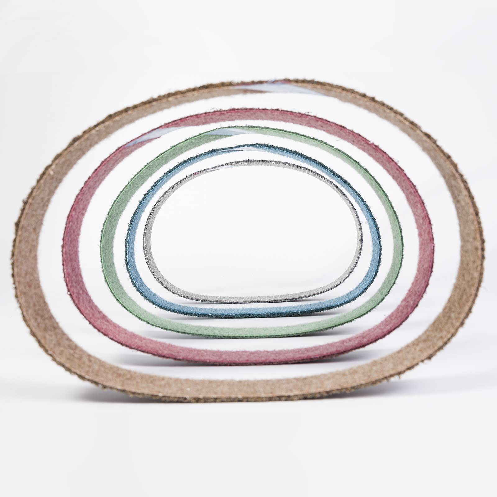 Pro Line Vlies-Schleifband/Vliesband | 40 x 760 mm | 5-teiliges Premium-Set | gemischte Körnungen