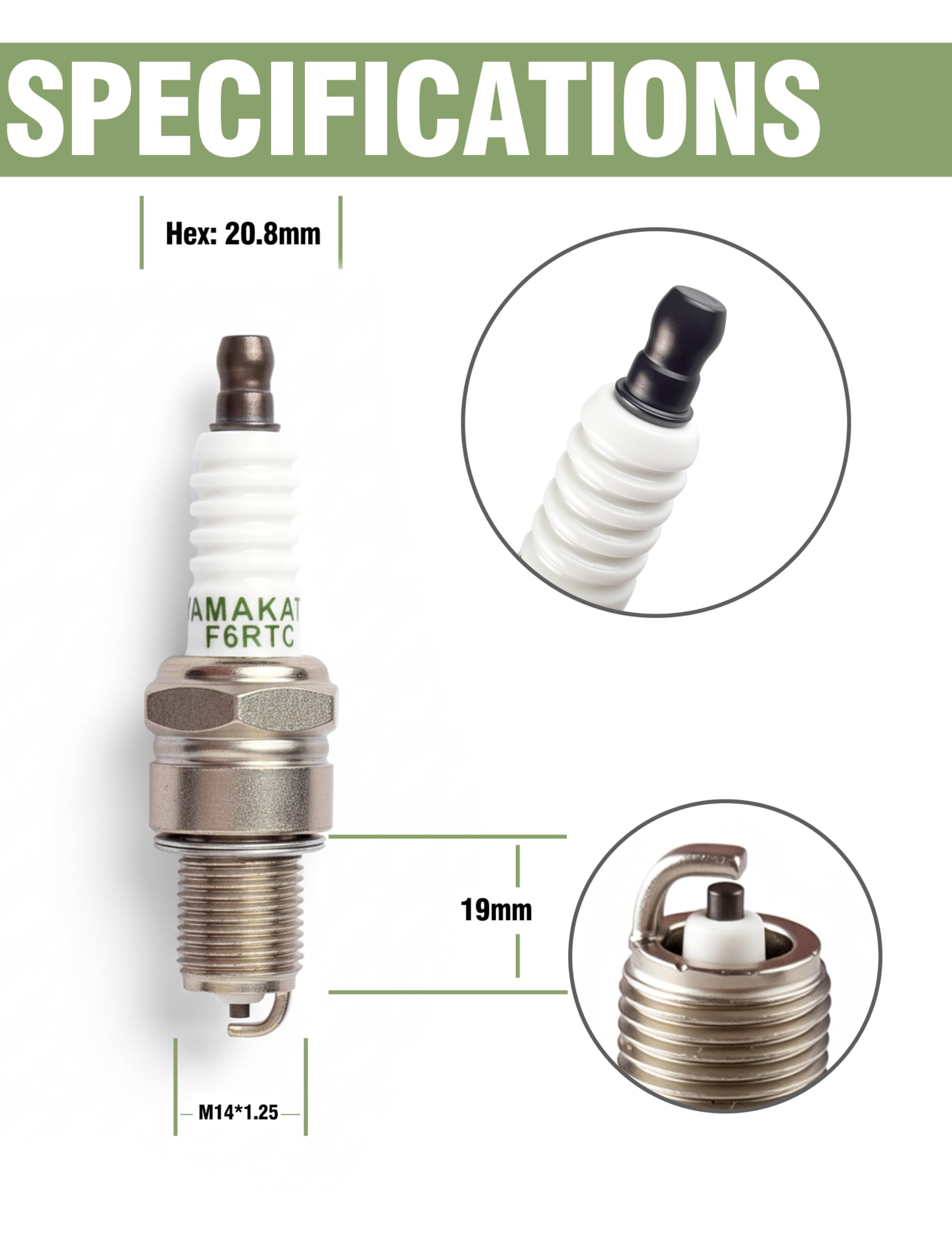 Amazon.com: YAMAKATO Spark Plug (4 Pack) BPR6ES F6RTC RN9YC Bosch
