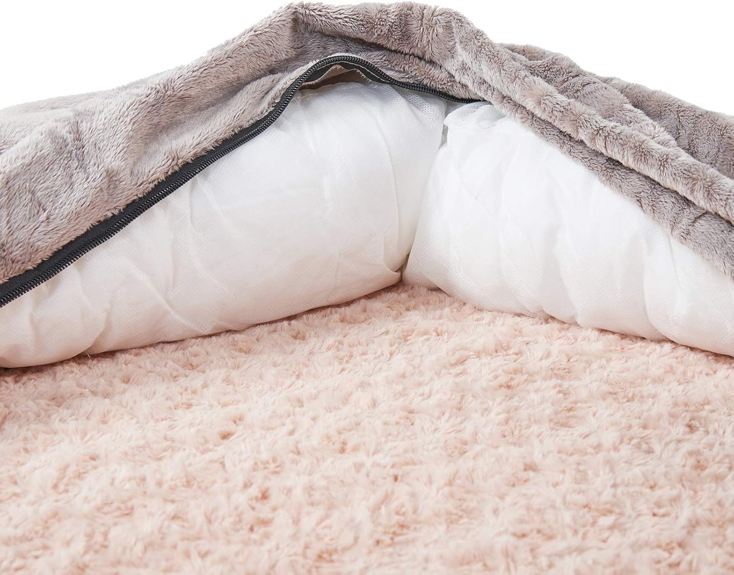 JOYELF Orthopedic Memory Foam Dog Bed Replacement Bolster Medium Size