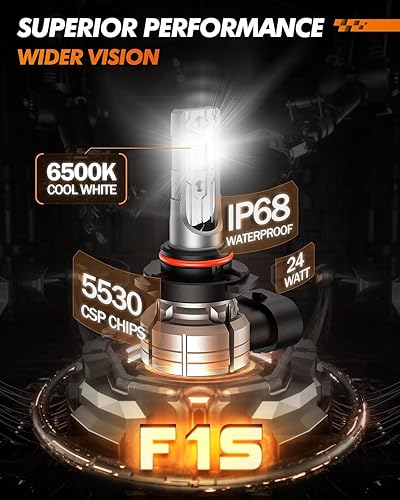 Miniatura 7 de SEALIGHT Bombillas LED antiniebla 9145, 12000 lm, 6500 K, luces antiniebla blancas frías, 24 W 5530 chips CSP 9145/9140/H10, bombillas LED