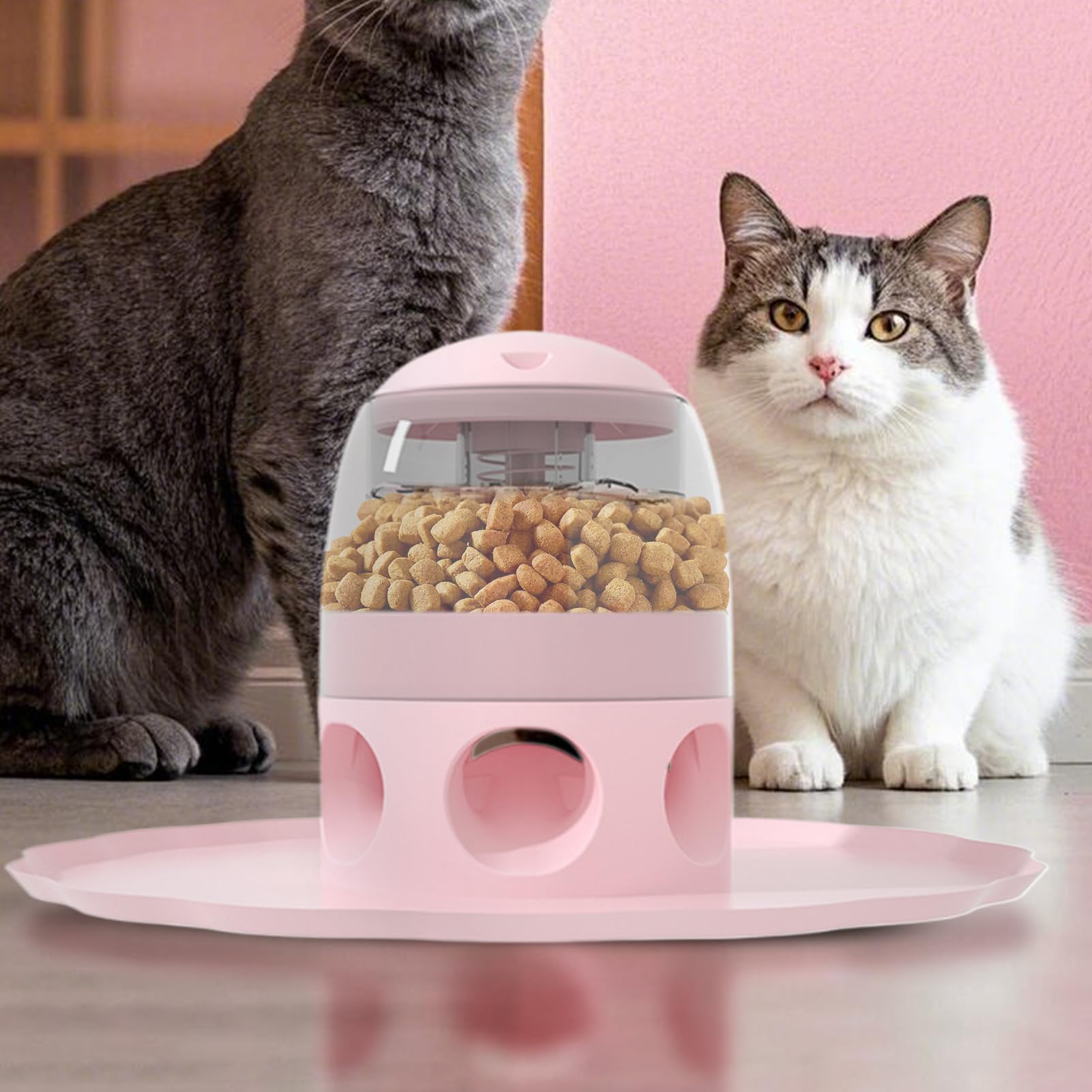 Giocattolo dispenser per cani, dispenser di cibo resistente e lento | alimentatore antiscivolo per stimolazione mentale, di noia, intrattenimento per il quotidiano in interni ed ester