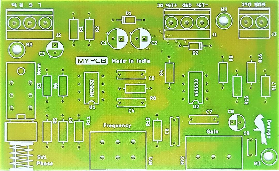 MYPCB Subwoofer Low Pass Filter Board High Gain & Frequency Preset