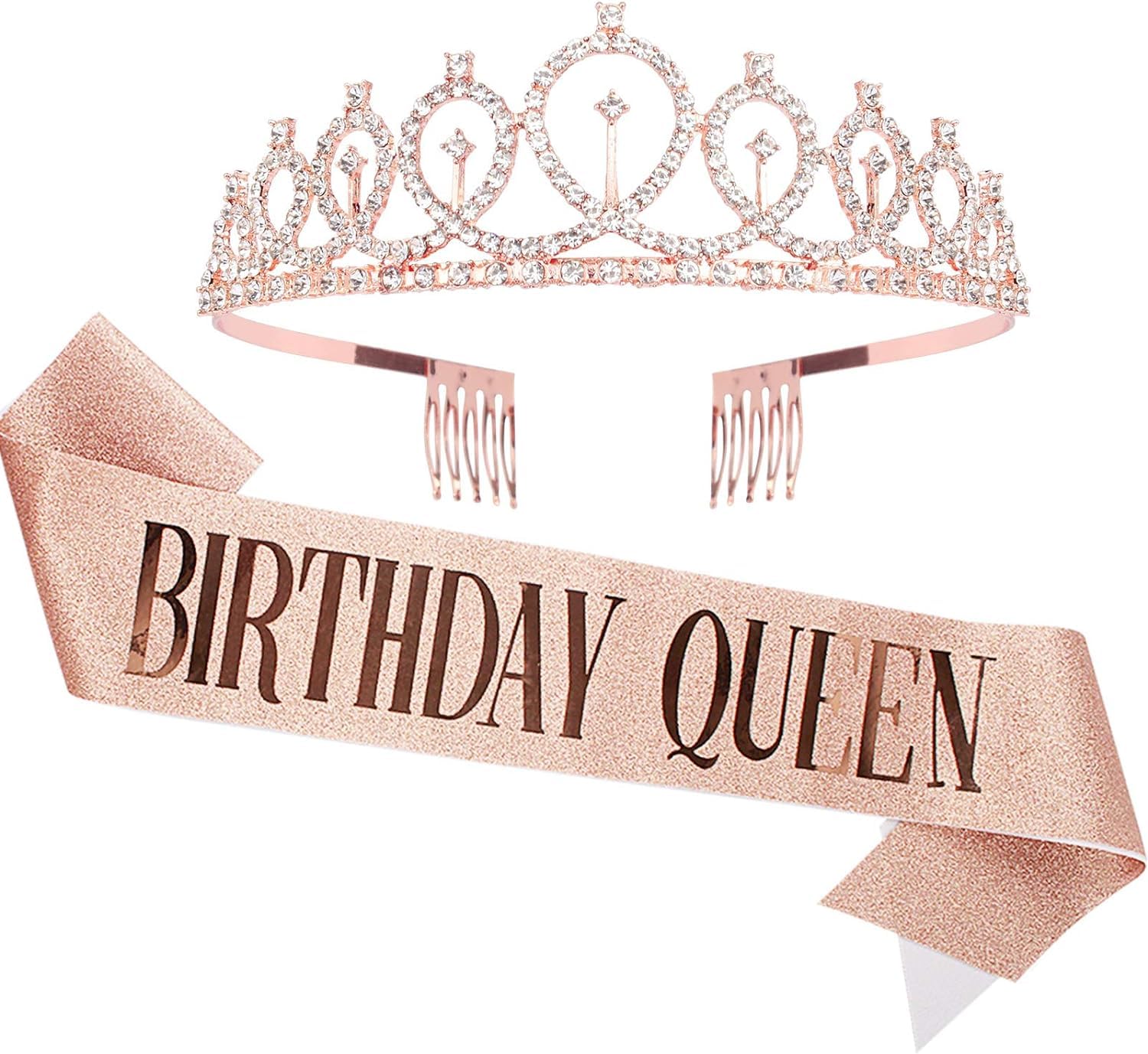 See full amazon price history chart for MATSON Birthday Crown and Sash for Women Birthday Queen Sash & Rhinestone Tiara Set and Sashes for Decorations Rose Gold Birthday Queen MATSON Birthday Crown and Sash for Women Birthday Queen Sash & Rhinestone Tiara Set and Sashes for Decorations Rose Gold Birthday Queen (B0CKL7TBDD) Amazon Price History, Amazon Price Tracker