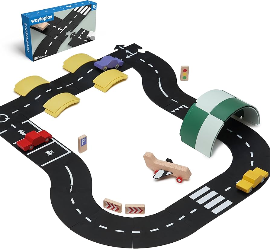 Amazon.com: Waytoplay Expressway, 16 Piece Circuit for Toy Cars