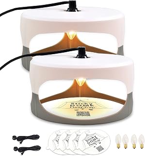 ASPECTEK Sticky Dome Flea Trap with 2 Sticky Discs. Odorless, Non-Toxic, Natural Insect Traps, Safe for Indoor Use, Children and Pets (2pack)