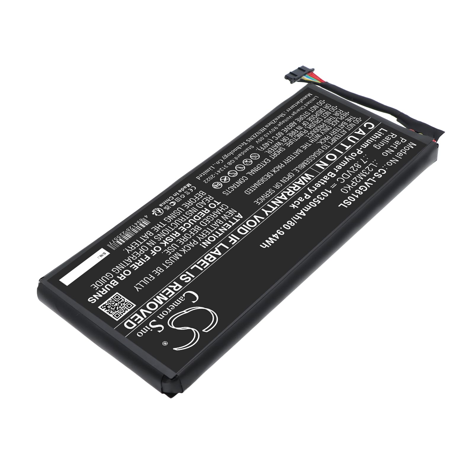 TECHTEK Bateria 10350mAh kompatybilny z [Lenovo] Legion Go 8APU1 zastępuje L13B2PK0, L23M2PK0