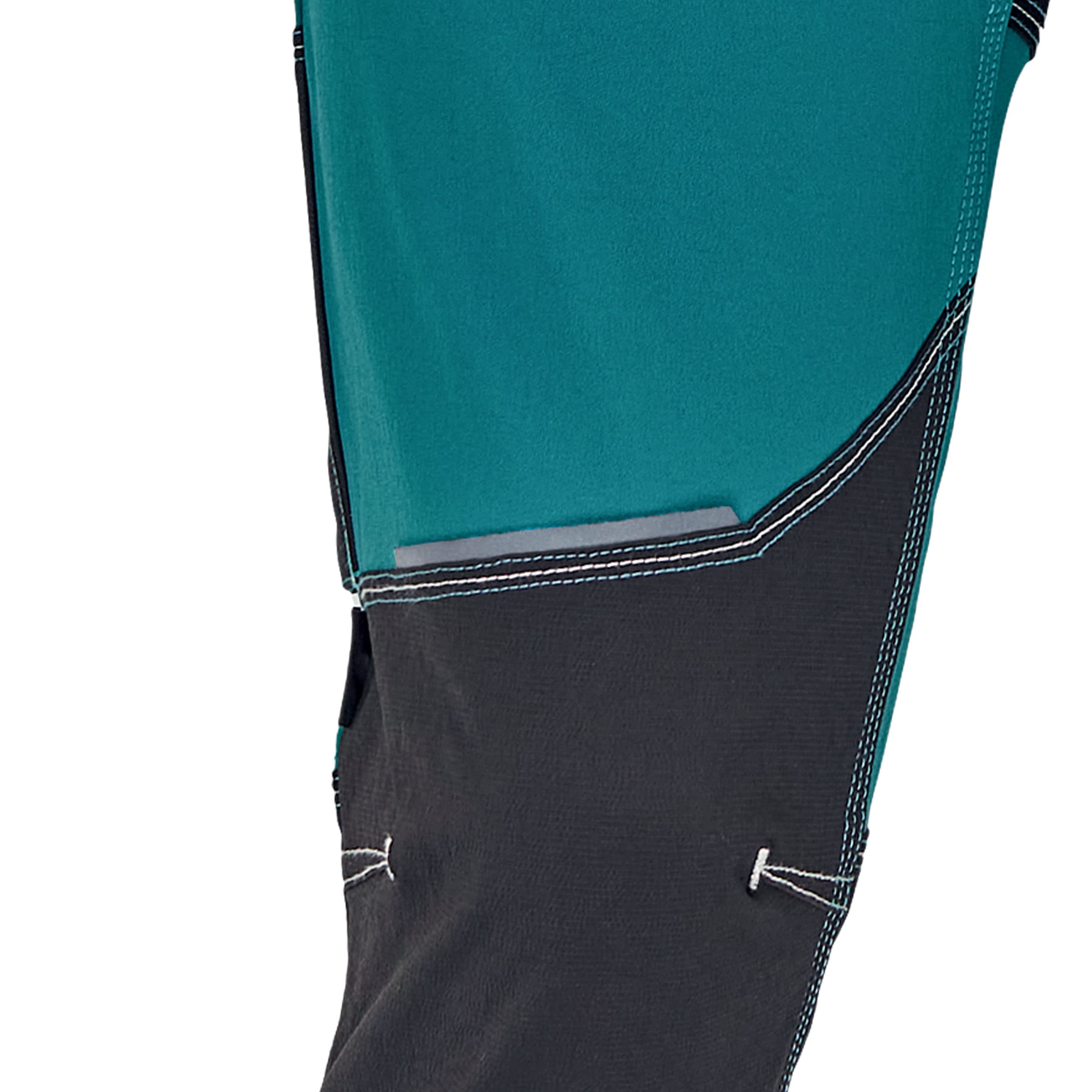 CERVA Neurum PFM PFM Elastyczne spodnie robocze slim fit z wieloma kieszeniami ze wzmocnieniem Cordury na kolanach i odblaskowymi detalami Rozmiar 50, Petrol Blue