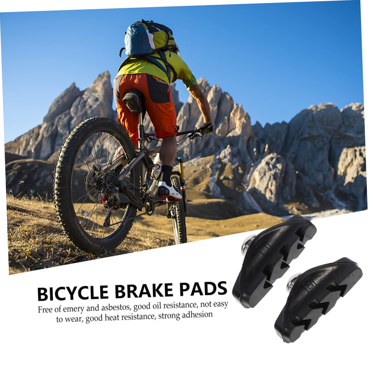 Toddmomy Bremsbelagsatz Bremsbeläge Bremsen Für Fahrräder Pads Fahrrad Bremsscheiben Fahrradbremse Scheibenbremsbelag Bremsbacke Bremsblöcke Frischer Kautschuk Schwarz