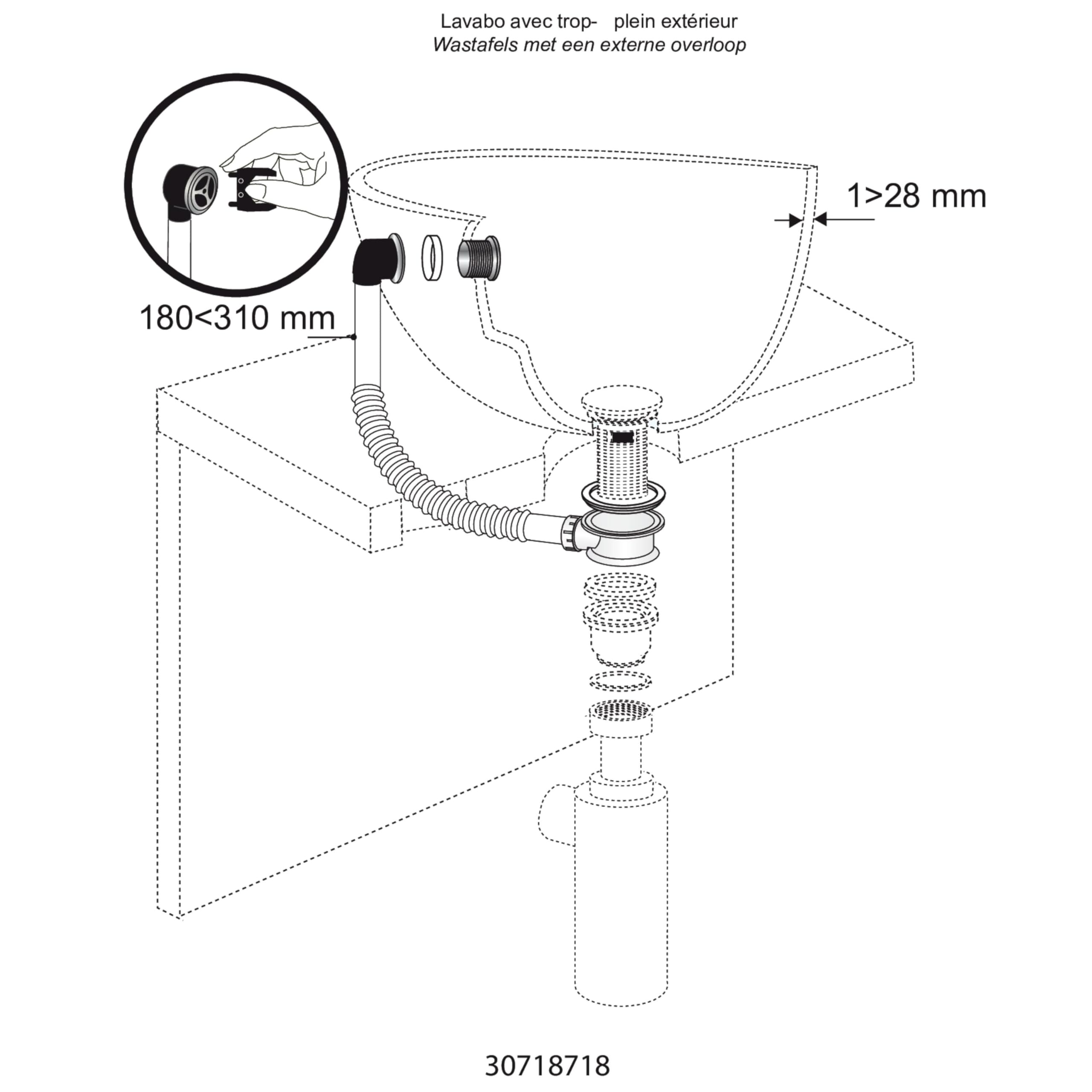 Wirquin 30724256 Intercalaire Trop Plin Ext, Weiß