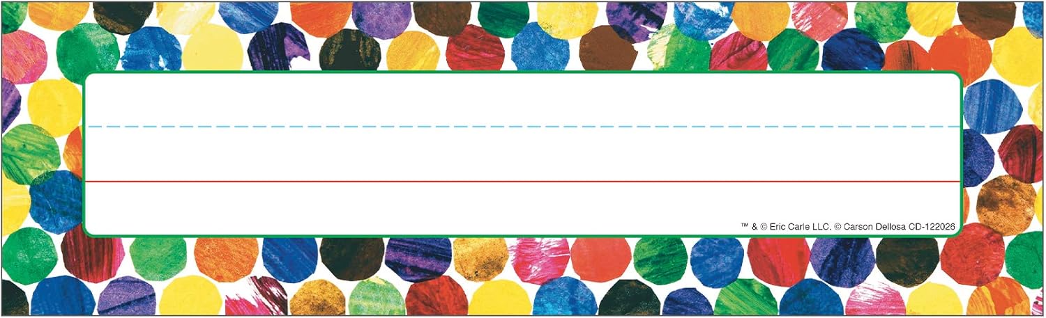 Amazon Com Carson Dellosa World Of Eric Carle Nameplates Colorful Labels With Writing Line For Student Name s Cubbies Desks And Locker Labels Homeschool Or Classroom Supplies Organizer 36 Pc Name Plates Amazon Com Carson Dellosa World Of Eric Carle Nameplates Colorful Labels With Writing Line For Student Name s Cubbies Desks And Locker Labels Homeschool Or Classroom Supplies Organizer 36 Pc Name Plates