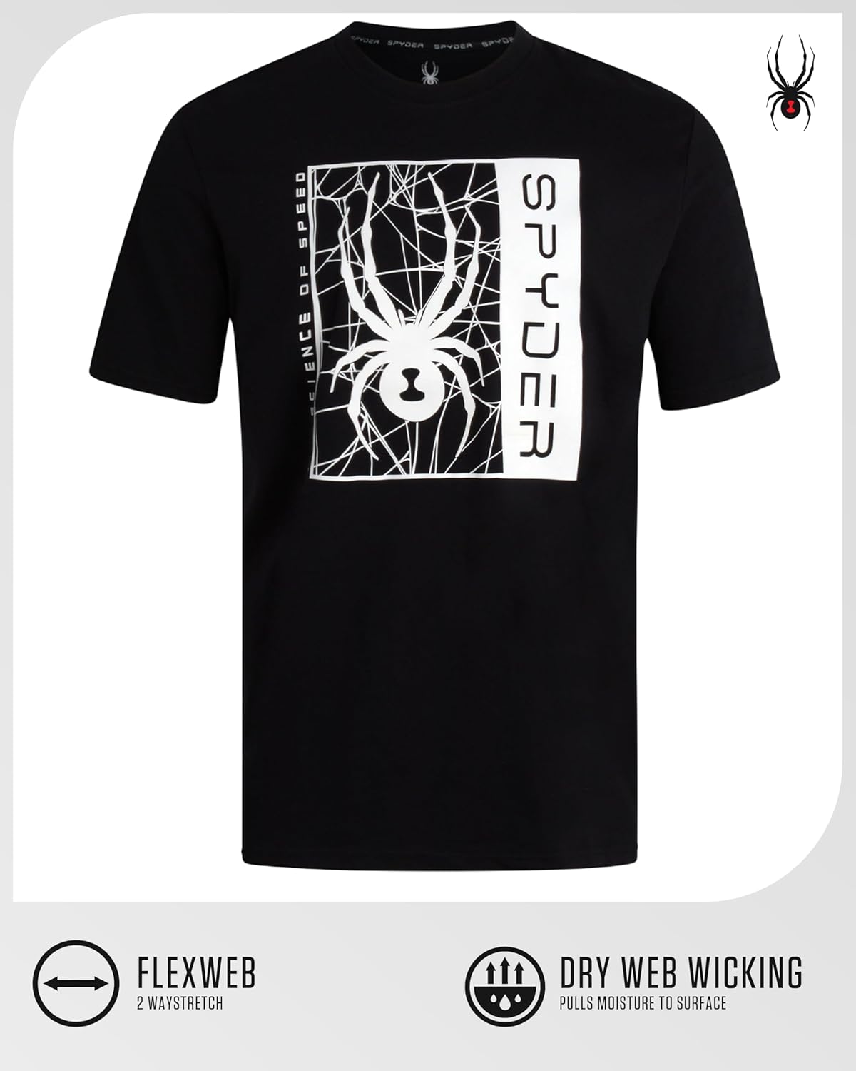 Spyder Mens T-Shirts - Soft Cotton Blend Crewneck Short Sleeve Graphic Tees for Men - Streetwear Graphic Casual Mens Shirts - Image 2