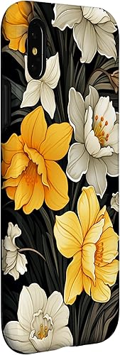 Miniatura 9 de Funda floral moderna con diseño de narcisos para iPhone 15 Pro