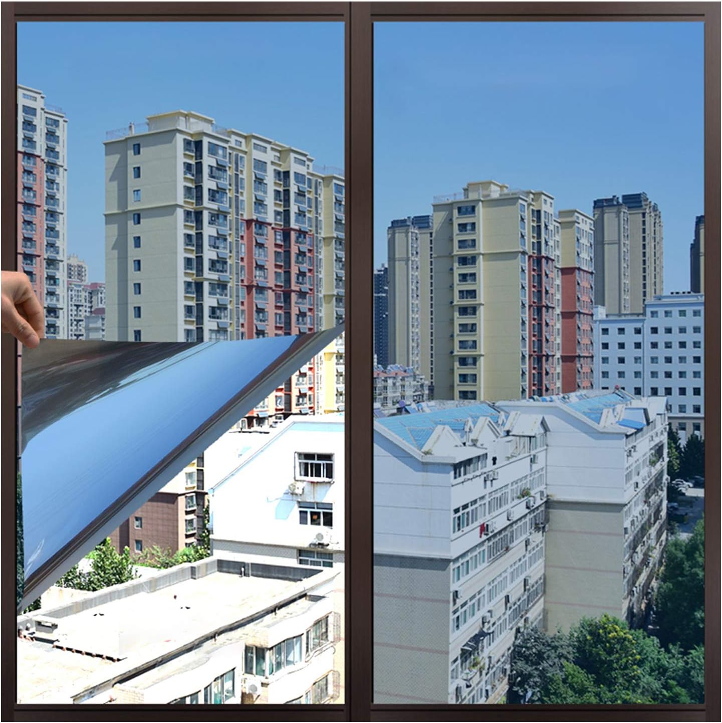 bandezid Espejo para Ventanas Cristal Unidireccional Vinilo de Ventana