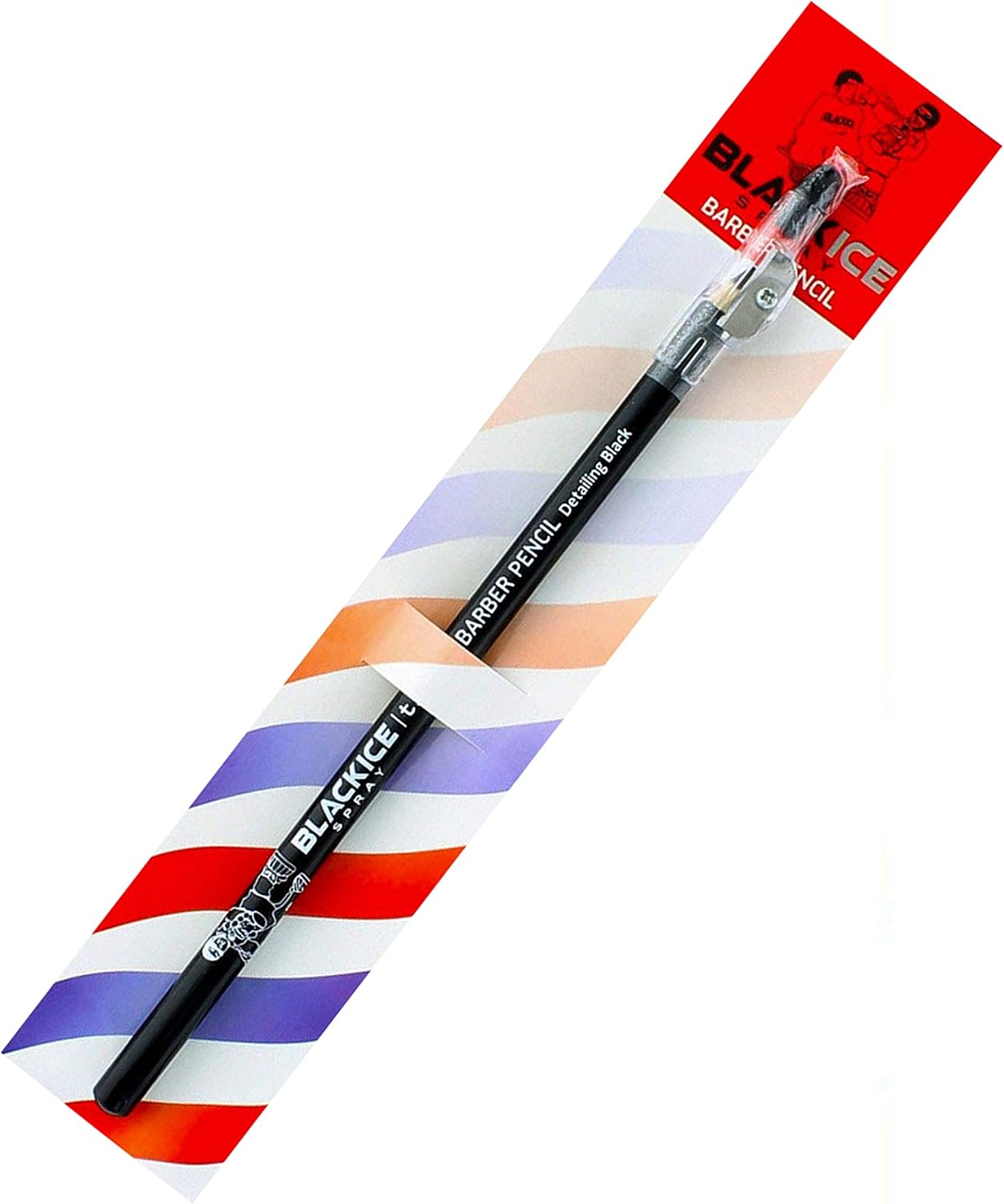 (2) Black Ice Spray Barber Pencils (Black)