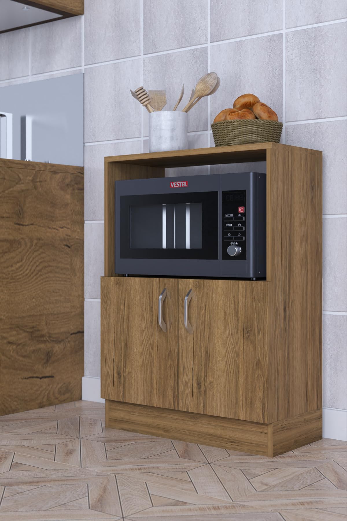 Armoire de cuisine Moka Park pour intégrer un four et ranger