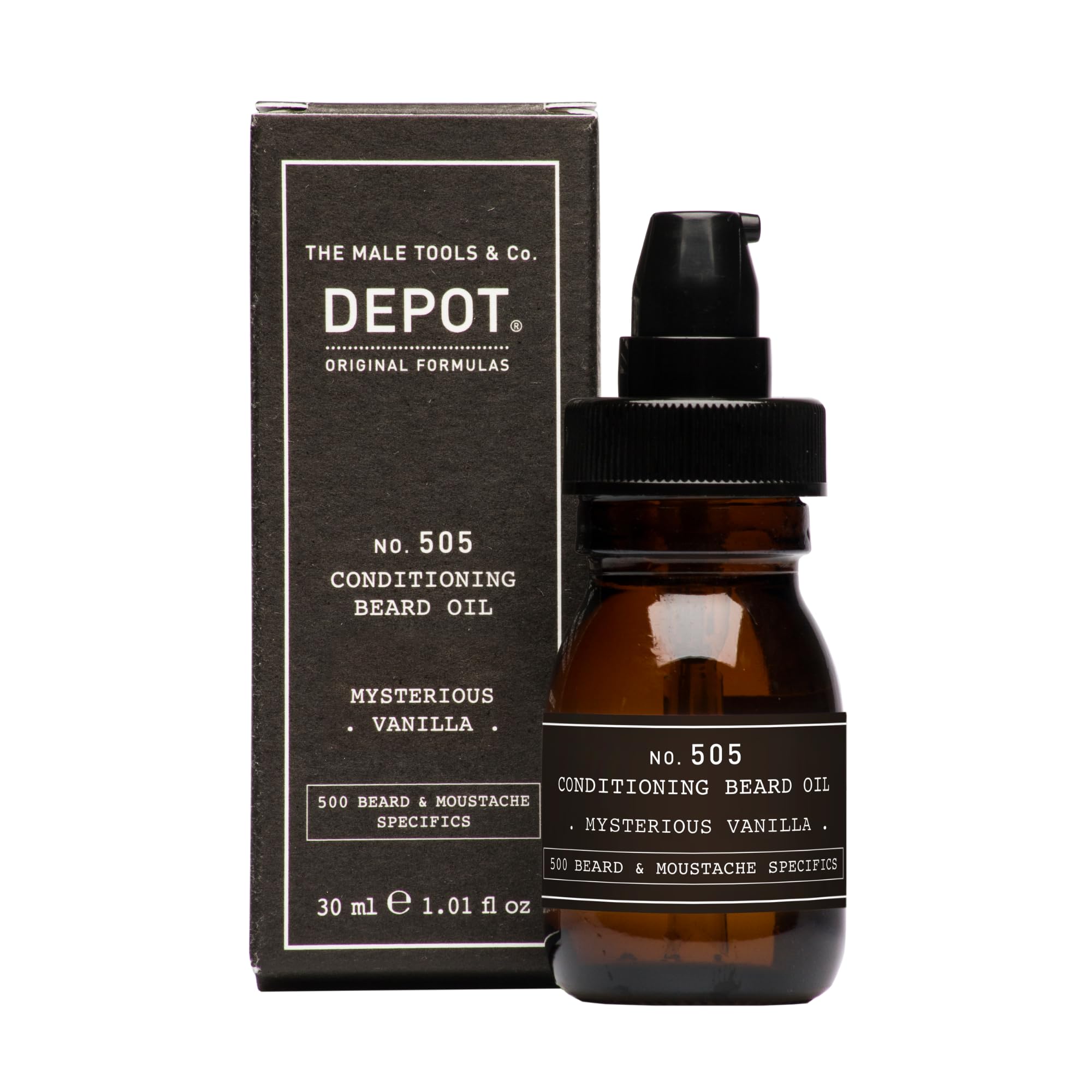 DEPOT No.505 Après-shampoing à l'huile de barbe Mysterious Vanilla 30 ml