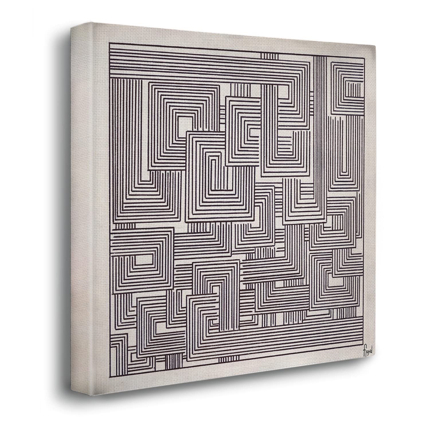 Giallobus - Quadro - Fiorindo Magnapane - Spremuta di nero - Tela Canvas Telaio Premium Alto Spessore - 70x70 - Pronto da appendere - Quadri moderni per la casa