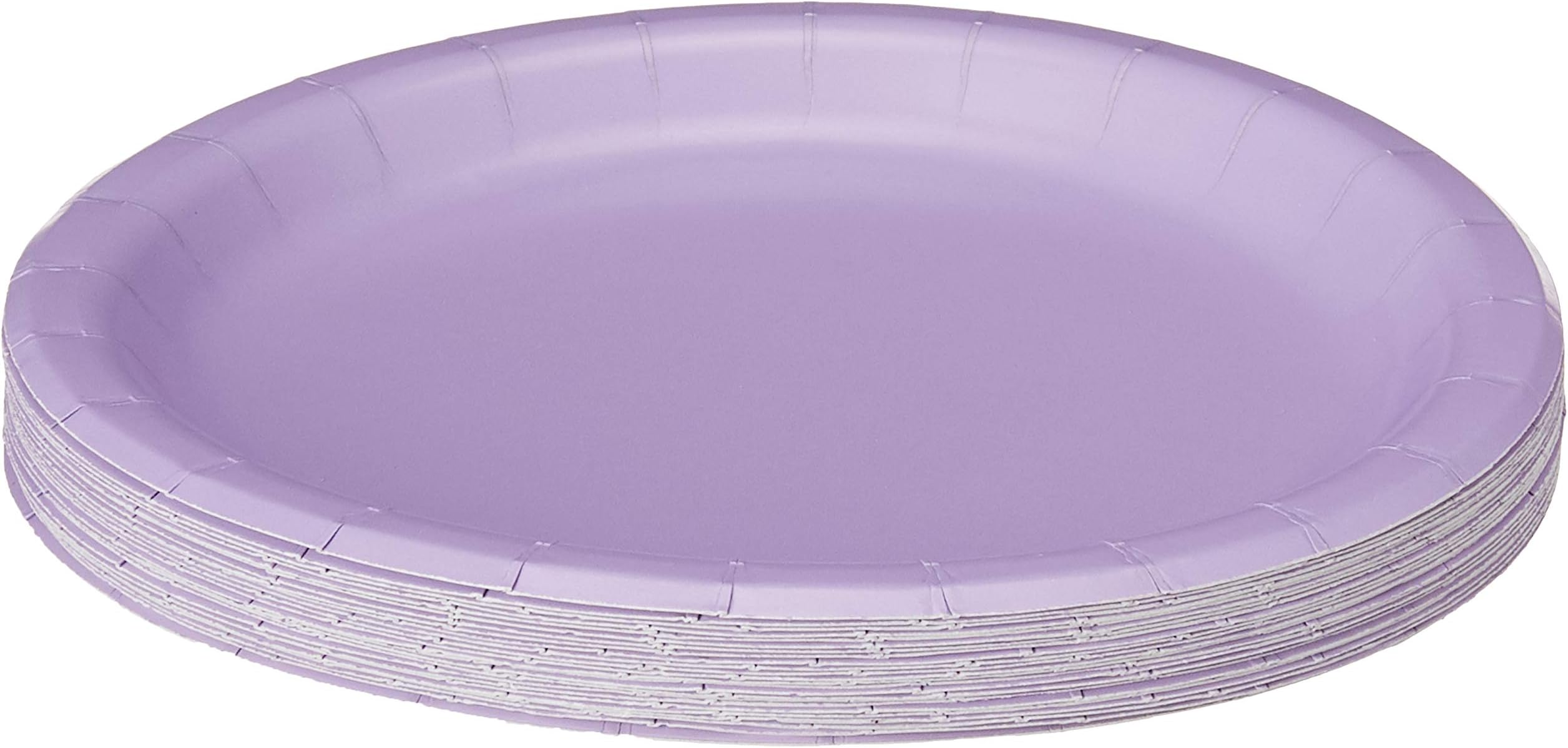 Touch of Color 24 Count Paper Dessert Plates, Luscious Lavender
