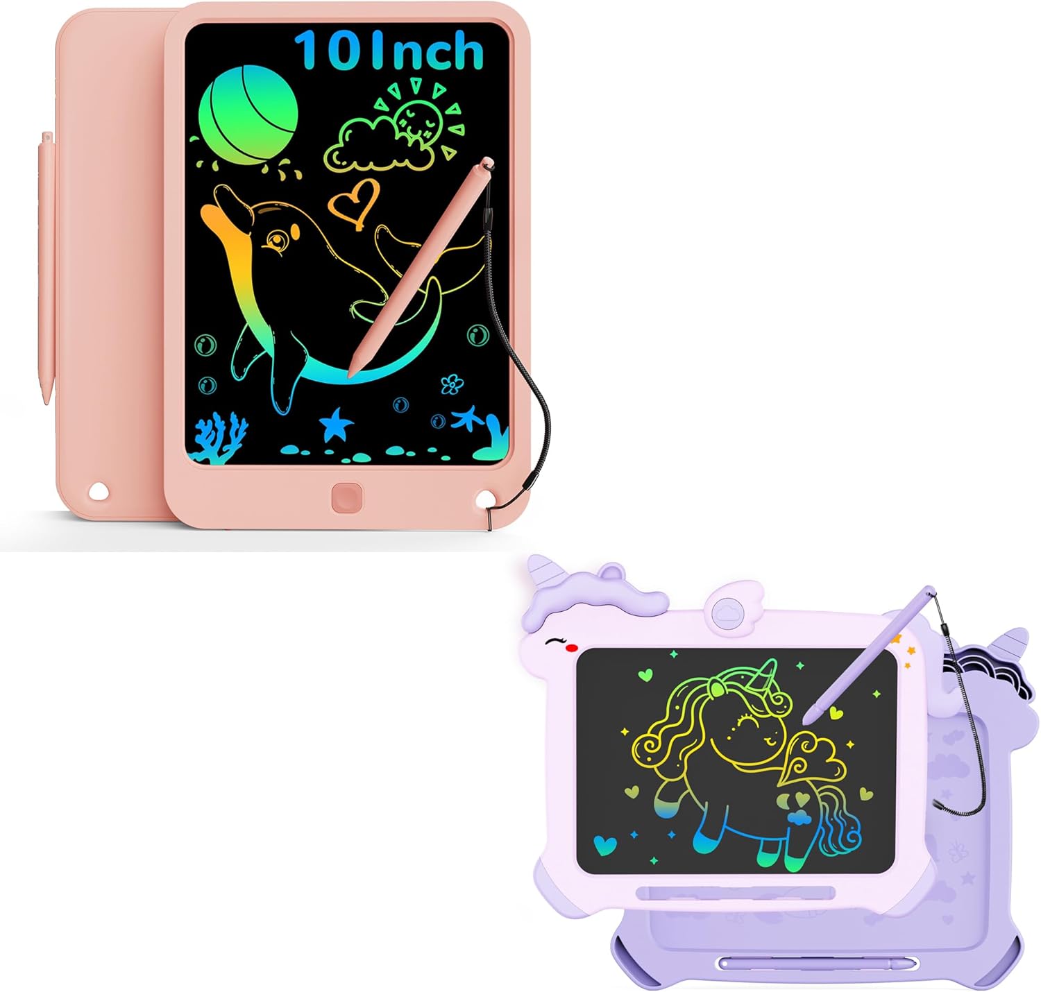 KOKODI LCD Writing Tablet for Kids, Toys for 3 4 5 6 7 8 9 10 Years Old Boys and Girls, Colorful Doodle Board, Gift for Toddler Age 3-12 Years, Memo Board