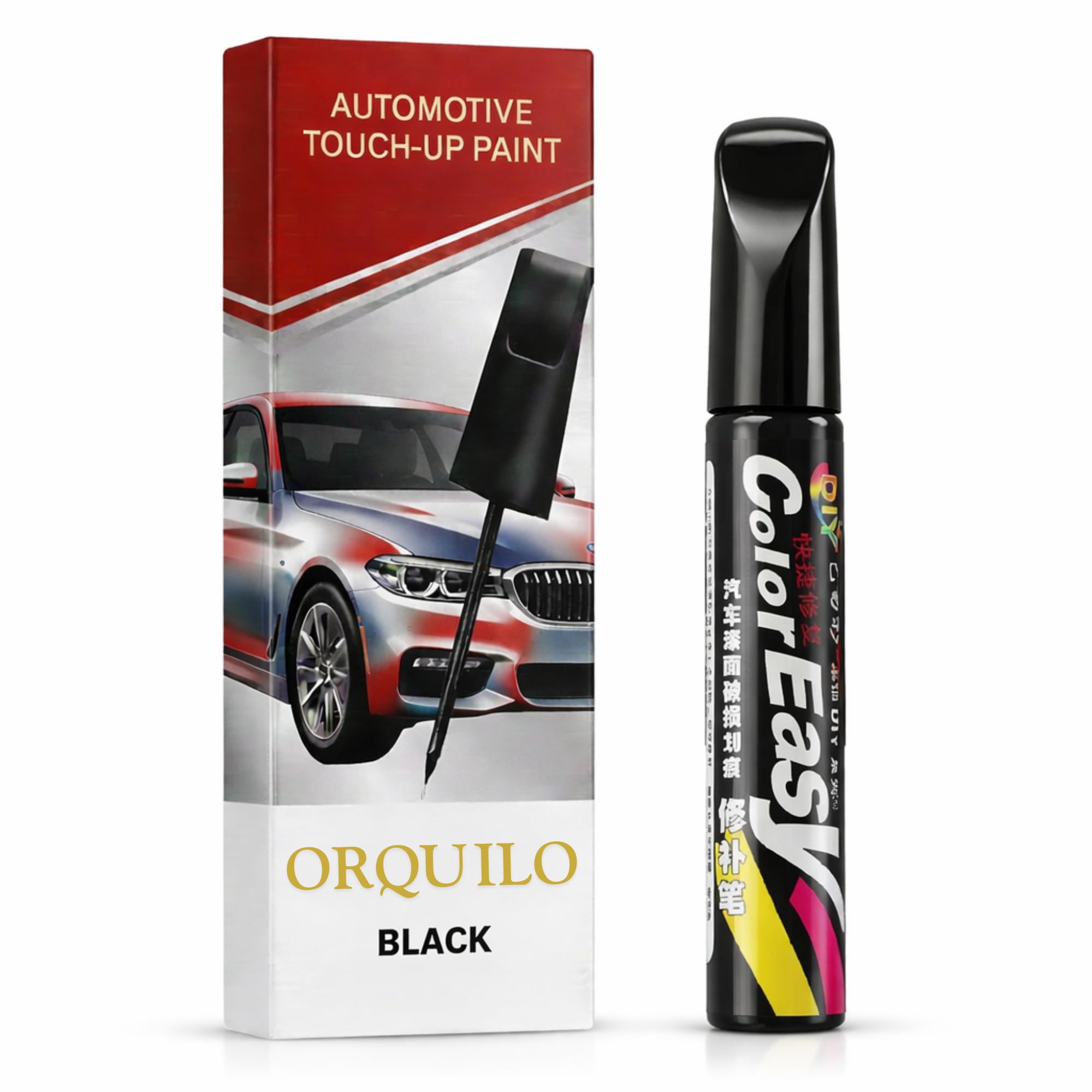 Car Scratch Remover Touch Up Paint Pen – Universal Automotive Paint Repair for Deep Scratches & Erasing Scratches | Special-Purpose White-Black-Red-Silver-Grey Car Paint Filler & Repair Pen (BLACK)-picture-18