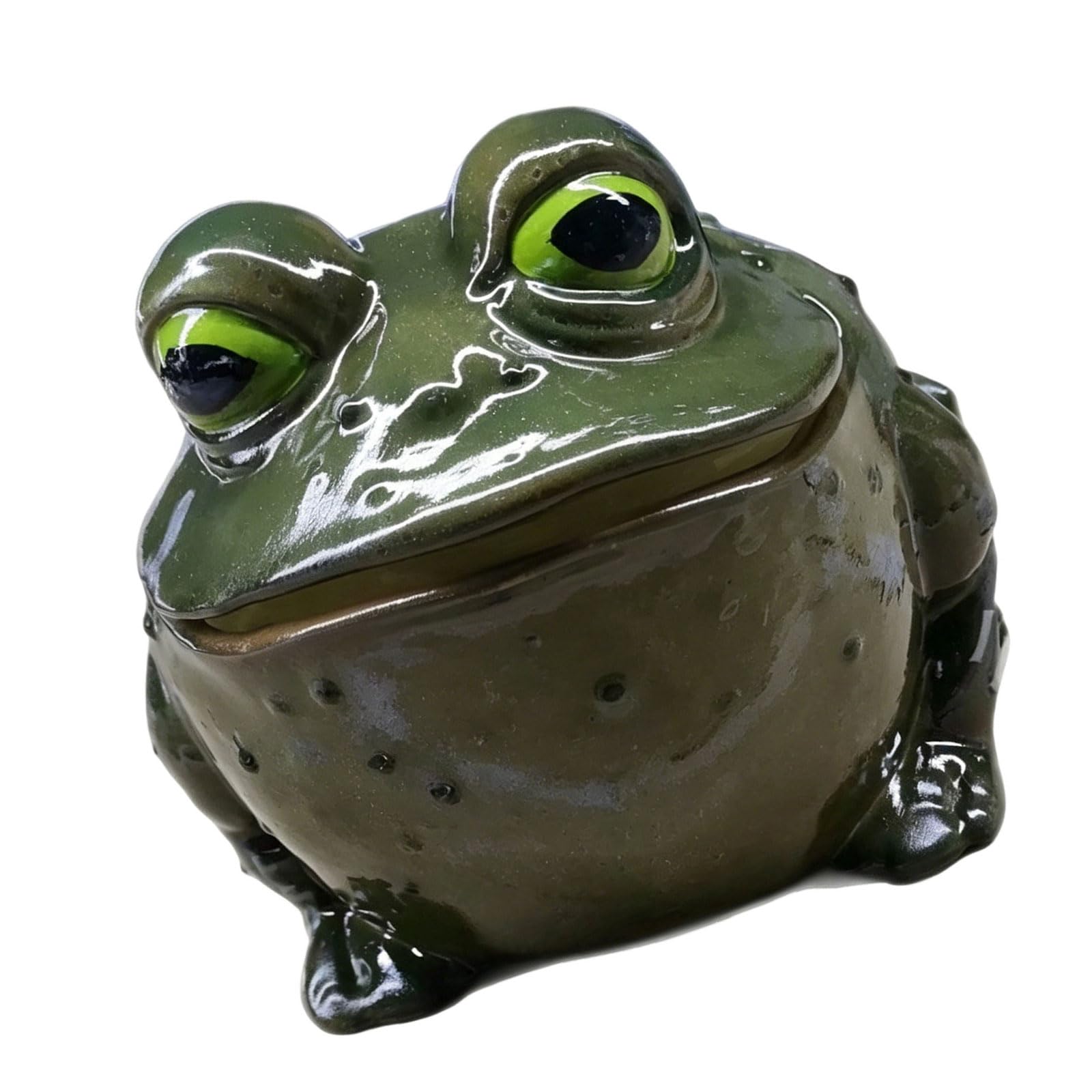Qusinfc Modern Frog Theme Resin Tissue Cover Strong and Easy to Clean for Daily Needs Permanent Resin Planner