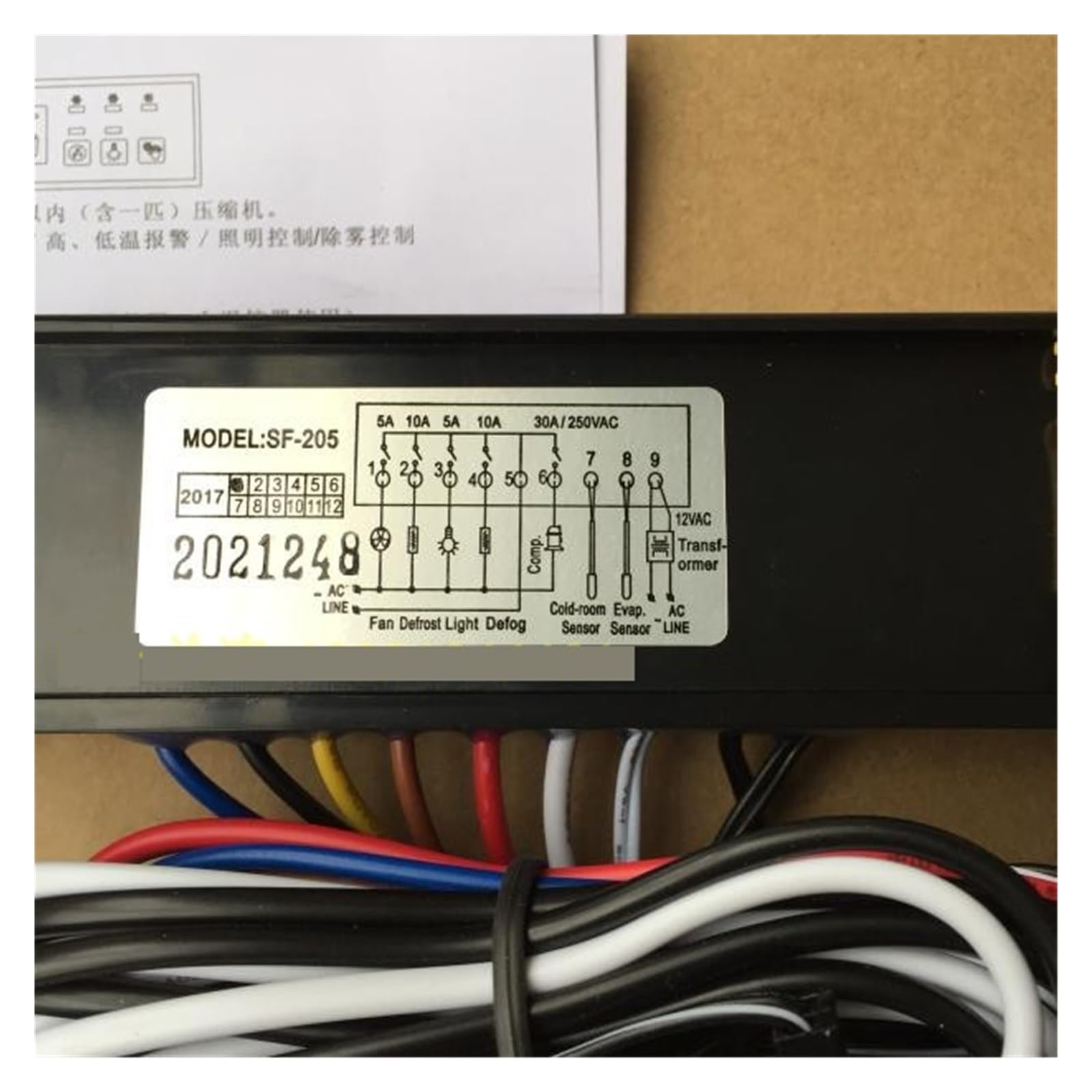 termostato Digitale Termostato SF-205 Regolatore di Temperatura for vetrina Termostato for Frigorifero PC-205 Termostato for congelatore