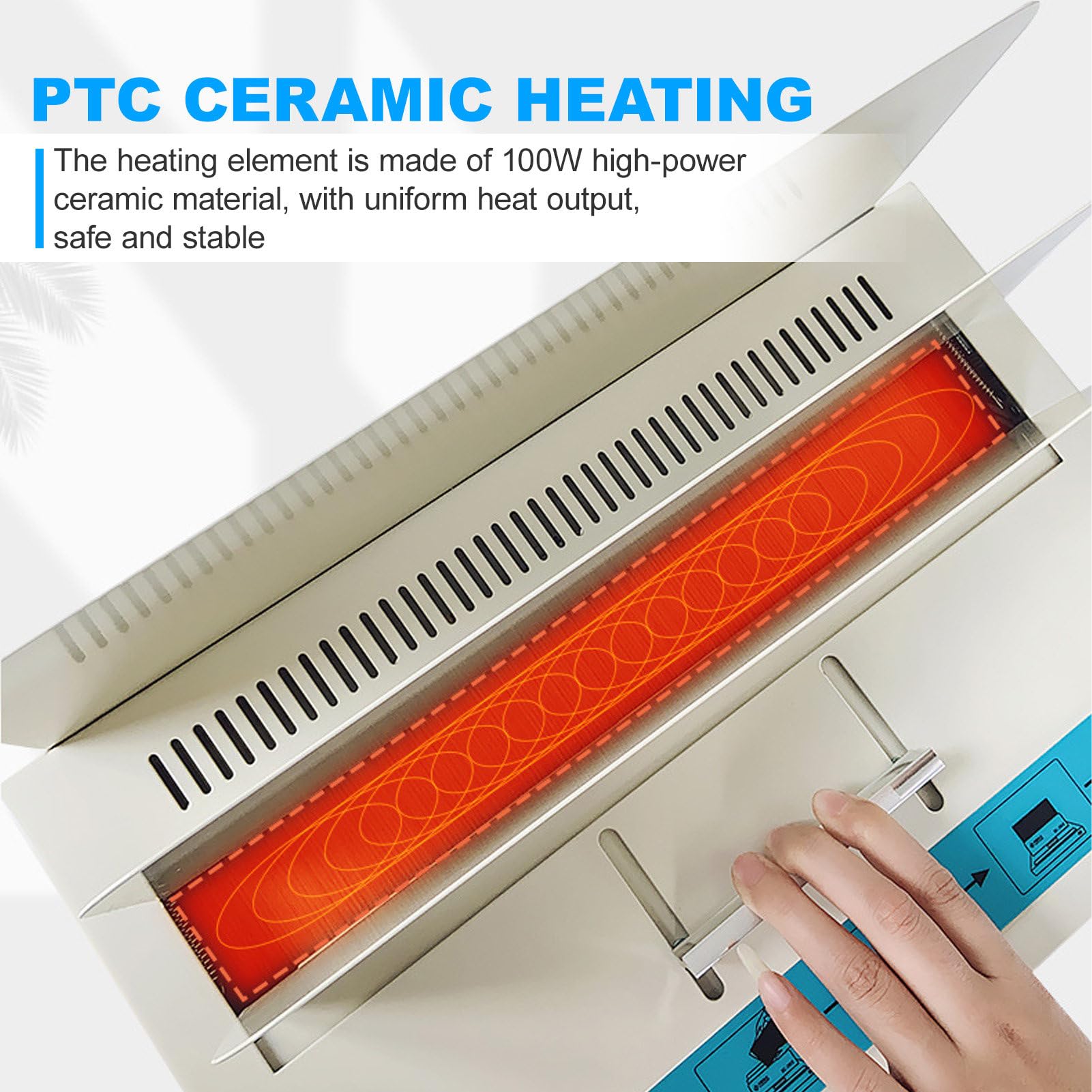 Relieuse thermique électrique, reliure à chaud, avec épaisseur de reliure réglable de 1 à 50 mm et grille de refroidissement – Reliure thermique pour documents A3/A4/A5