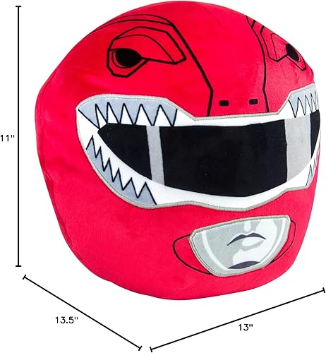 Miniatura 8 de Club Mocchi Mocchi - Peluche Mighty Morphin Power Rangers - Peluche de Ranger rojo - Peluches de 30 aniversario de Power Rangers - 15 pulgadas