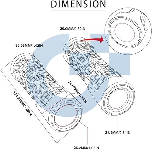 Miniatura 2 de Motorcycle Accessories 78" 22MM Handlebar Hand Grips Handle Bar Ends Cap Plug for Yamaha Xmax 125 250 300 400 X MAX (Color  3)