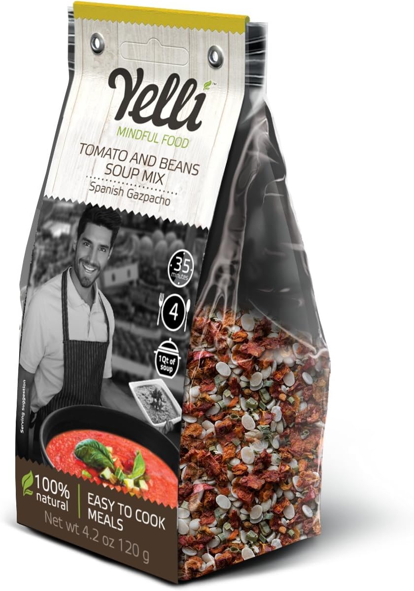 Tomato and Beans Spanish Gazpacho Soup Mix (Pack of 3)