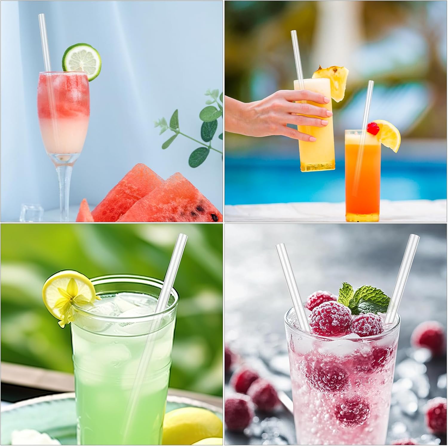 BOXOB 6pcs Replacement Straw Compatible with Stanley Quencher ProTour Flip Straw Tumbler 40oz, Reusable Drinking Straw with Cleaning Brush, BPA-Free (for Stanley Quencher 40oz Water Bottle) - Image 7