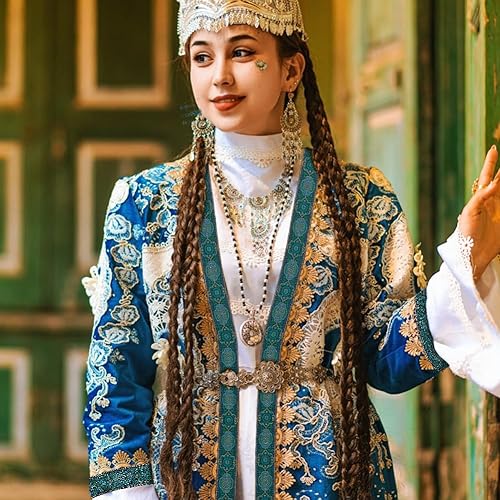 Miniatura 8 de FINGERINSPIRE Cinta jacquard vintage de 7.7 yardas, 1.3 pulgadas, con embriderizada, tela tejida con flecos para accesorios de ropa de bricolaje