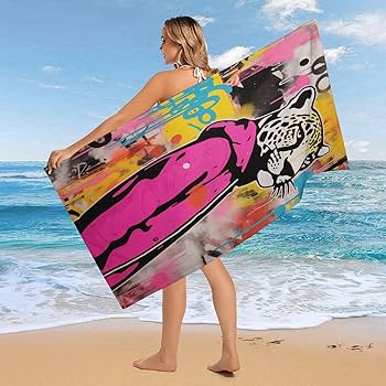 夜遊 Beach Towel(2022) Amazon.com: Shudianhkqwe Glow in Dark Splatter Neon Beach